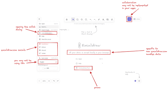 Custom UI on excalidraw.com